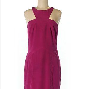 Jay Godfrey Fuchsia Racer-Front Sheath Dress 8